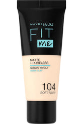 MAYBELLINE FIT ME MATTE+PROELESS FOUNDATION 104 30ml Anwar Store